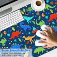 thumbnail image 2 of Long Mouse Pads for Desk,DarkBlue Dinosaurs Pattern Desk Mats on Top Of Desks, Desk Mouse Pad Extra Large with 3mm Non-Slip Base and Stitched Edge for Gaming,Office,Work,Home 47.3"x23.6", 2 of 6