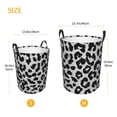 thumbnail image 2 of Lsque Similar To Leopard Print pattern Laundry Hamper Basket, Tall Woven Rope Hamper Basket for Clothes, Lightweight Storage Basket, Collapsible Waterproof-Small, 2 of 8