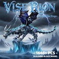 thumbnail image 2 of Set de bloques de construcción Dragón de Hielo Oscuro Myth Qholve con motor, 2 of 7