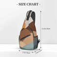 thumbnail image 3 of ZICANCN Crossbody Sling Bag for Men Women - Boho Art Sunset Mountains Casual Shoulder Backpacks for Travel Sport Climbing Runners Daypack, 3 of 9