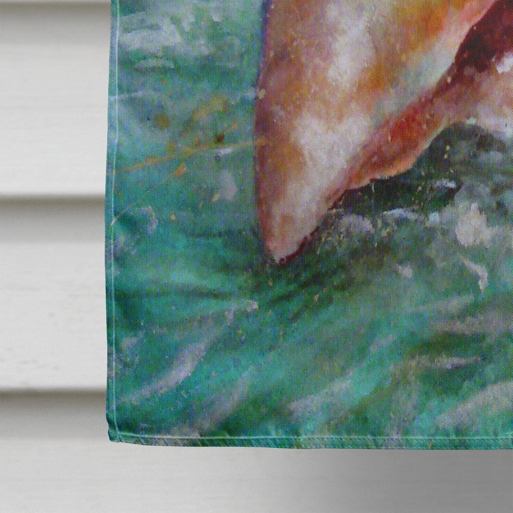 Carolines Treasures PJC1036CHF The Jewel of the Sea Shell Flag Canvas House Size  Large multicolor