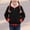A101 Black, variant on Trikvn Girls Fleece Lined Zip Up Hoodie Winter Warm Heavyweight Sweatshirt Colorblock Hooded Jacket Outerwear with Pockets for Kids Tween Fall Cold Weather