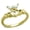 Dainty Gold, variant on Minimal Claddagh Ring