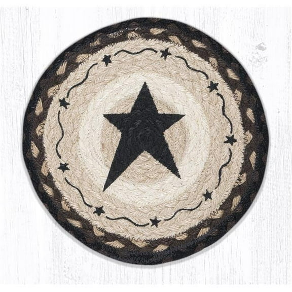 Capitol Importing 80-313PSB 10 x 10 in. MSPR-313 Primitive Star Black Printed Round Trivet