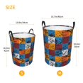 thumbnail image 3 of Cauagu colorful plaid Dinosaur for Laundry Basket,Collapsible Organizer Basket for Storage Bin Toy Bins Gift Baskets Bedroom Clothes Children Nursery Hamper -Small, 3 of 7
