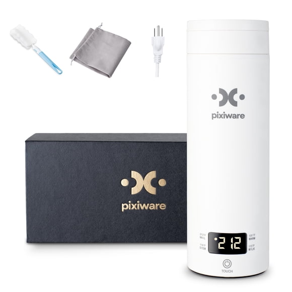 Hervidor Eléctrico de Agua Pixiware 450 ml Portátil con 4 Temperaturas