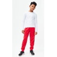 thumbnail image 6 of DEVOPS 2 Pack Boys Active Performance Workout Athletic Training Pants Jogger Sweatpants Gymwear (Medium, Black/Red), 6 of 7