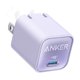 thumbnail image 1 of Cargador de Pared Anker 30w USB-C Inteligencia IQ3 Violeta, 1 of 3