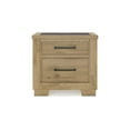 thumbnail image 3 of Signature Design by Ashley Galliden Nightstand with USB Ports, Light Brown, 3 of 8