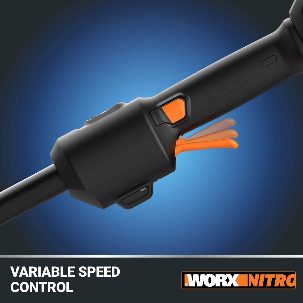Worx Nitro WP925 40V Quiet Tech Leaf Blower & Brushless 15” Cordless String Trimmer Combo Kit (Batteries & Charger Included)