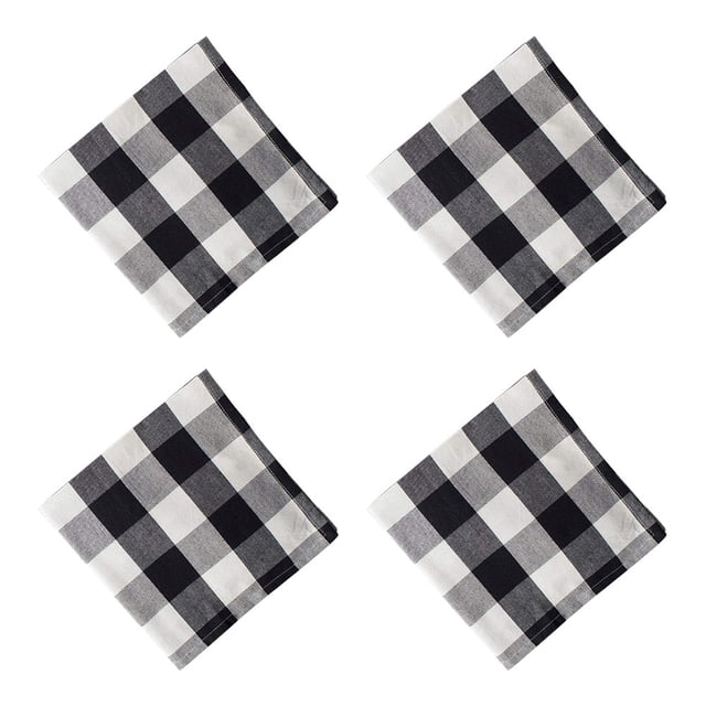 Miangastore 4Pcs Simple Classic Western Placemat Creative Decorative Napkin Cloth for Home