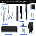 thumbnail image 2 of cisilov Hair Cutting Scissors Set for Women Men, Barber Scissors Thinning Shears with Comb & Cape, Professional Haircut Kit, 2 of 7