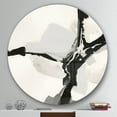 thumbnail image 3 of Designart 'Abstract Neutral III' Geometric Metal Circle Wall Art, 3 of 3