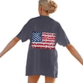 thumbnail image 3 of Blusas de Manga Corta Casuales para las Mujeres Verano Cuello Redondo Moda Impresa Blusa, Top Ligero para el Hogar Y Diario, 3 of 7