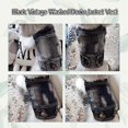 thumbnail image 5 of Chalecos para mascotas, chaqueta vaquera para perros, sudadera con capucha, chaqueta para cachorros, para perros pequeños y medianos (S, negro), 5 of 5