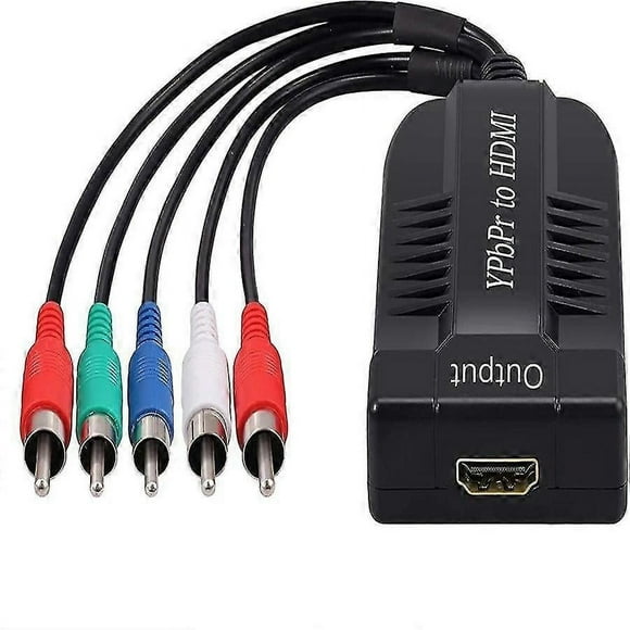 Component to HDMI Converter Support 1080P Male YPBPR to HDMI Adapter R/L to HDMI 5RCA to HDMI