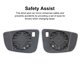 thumbnail image 5 of Sidaley Espejo retrovisor de vidrio, espejos laterales antideslumbrantes asféricos, repuesto de asistencia de punto ciego de gran angular para G30, 1 Type2 NO2 Sidaley VI014559-03B, 5 of 6