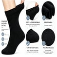 thumbnail image 5 of Anewi Diabetic Socks, Extra Wide Socks for Men, Loose Fit Non Binding Ankle Socks, Thin Seamless Soft Socks for Everyday Wear, 4 Pairs, Multiple Colors, 5 of 9