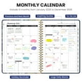 thumbnail image 3 of Weekly & Monthly 2026 Planner for Women - 6.3"x8.5" Spiral Bound Hardcover Calendar with Tabs & Inner Pockets, 3 of 8