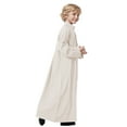 thumbnail image 4 of Zhuashum Onesies 9-10 Years Arabic Thobe Thobe Long Sleeve Crew Robe National Embroidered Robe Set Cute Playsuit Beige, 4 of 6