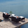 thumbnail image 6 of RST Brands Milo Espresso 5 Piece Aluminum Outdoor Motion Club Set - Coral/White, 6 of 7
