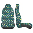 thumbnail image 3 of Honeii Mushrooms Print Car Seat Covers 2 Pieces, Full Set Universal Seat Covers for Cars, Waterproof Auto Seat Protectors, 3 of 7