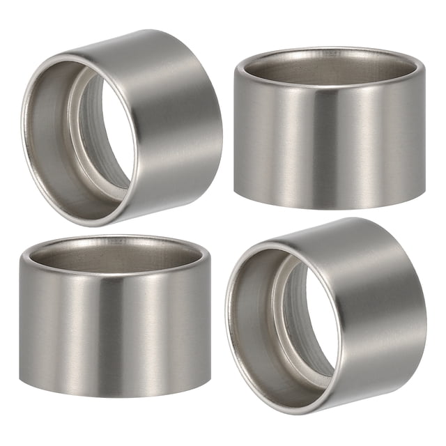 Anillo de sombra para portalámparas Uxcell, piezas de soporte de lámpara colgante de metal de 35 mm, Níquel 4Pcs