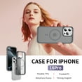 thumbnail image 6 of Allytechgroup iPhone 15 Pro Max Case Magnetic, Compatible with Magsafe Matte Back Cover Military Grade Shockproof Anti-Scratch Slim Fit Phone Case Cover for Apple iPhone 15 Pro Max, Gray, 6 of 9
