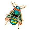 thumbnail image 1 of Broche de abejorro vintage Sunnimix Ramillete Insectos Verde, 1 of 8