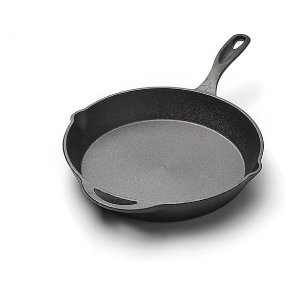 12-Inch Cast Iron Skillet - Non Stick Frying Pans - Camping Skillet