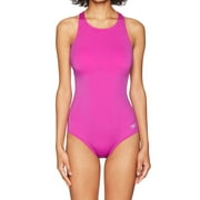 Speedo Womens Swimwear Fuchsia Cutout Halter One Piece