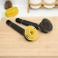 thumbnail image 4 of Hariumiu Dish Brush with Soap Dispenser Pot Brush with Handle Soap Dispensing Kitchen Scrub Brush with Non-Slip Cookware for Dishes Pans Pots Sink, 4 of 8