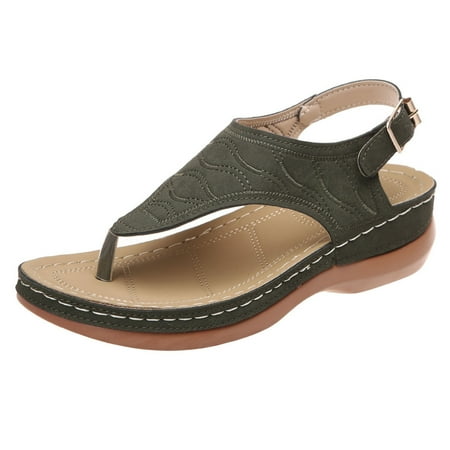 

IKemiter Flip Flops for Women Summer Casual Comfortable Wedge Sandals