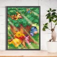 thumbnail image 2 of Pintura de diamante 5D DIY Taladro redondo completo Winnie-the-Pooh Arte de decoración del hogar Hugtrwg Para estrenar, 2 of 9