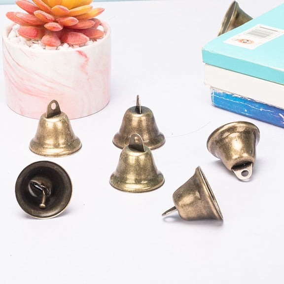LOLIPPYY 25pcs Vintage Small Craft Bells Set for Wind Chimes, Jewelry Making, Scrapbooking, Home Decor & Supplies