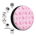 thumbnail image 4 of Fotbe Breast Cancer Awareness 1 Funda de Llanta de Repuesto con Estampado, Engrosada, Ajuste Universal para Jeep, Remolque, RV, SUV, Camión-17 inch, 4 of 6