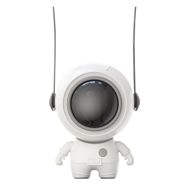 CEHVOM USB Portable Lanyard Small Fan Hanging Neck Handheld Mini Leafless Spaceman Small Fan Clearance