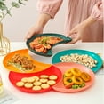 thumbnail image 3 of PENGXIANG Fruit Dried Fruit Plate Snack candy tray Plastic Kitchen Tableware All-purpose Snack Plate for Kitchen, 3 of 8