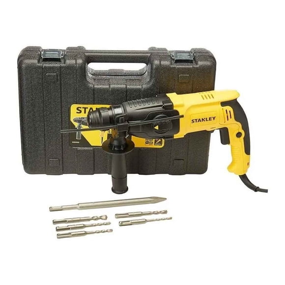 Taladro Rotomartillo Sds Plus 6 Brocas + Portafolio Stanley SHR263KA