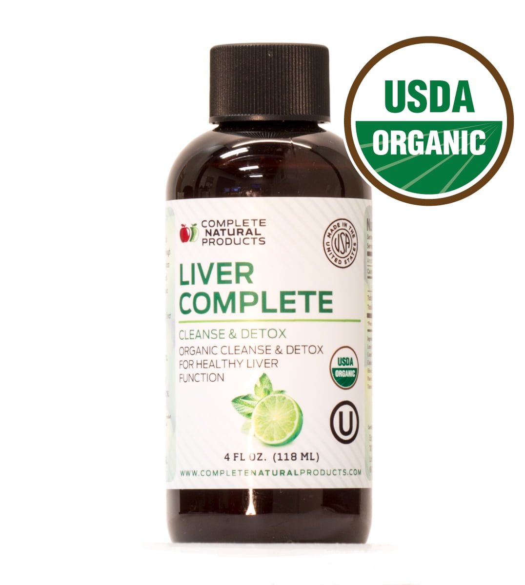 Liver Complete Organic Liquid Liver Cleanse Detox Supplement for High