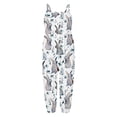 thumbnail image 4 of Tfken Girls Jumpsuit Summer Sleeveless Comfy Casual Jumpsuit Graphic Soft Daily Wear Kids Classic Clothes Size 2-3 Years Multicolor, 4 of 4