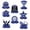 blue, variant on Graduation Party Table Centerpieces 2025 Honeycomb Decorations for Graduation Ceremony Event Table Decor