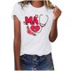 thumbnail image 1 of Camisetas con estampado de letras y cuello redondo de verano para mujer, blusas femeninas cómodas y elegantes, Tops OAVQHLG3B Store  lin121212, 1 of 5