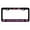 Black/Light pink, variant on Cavalier King Charles Spaniel Style Dog Metal License Plate Frame Personalized/Car Accessories Car Tag Holder Cover (Chrome/Black)