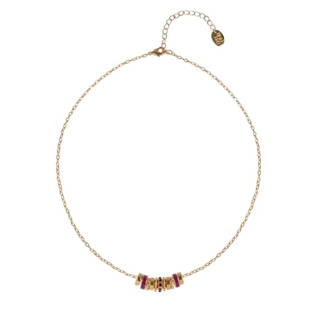 Time and Tru Goldtone Chain with Amethyst Birthstone "February" Necklace