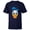 Navy, variant on Disney Donald Duck Three Caballeros Trip Matching Big Face - Short Sleeve T-Shirt for Kids - Customized-White
