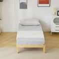 thumbnail image 3 of Ktaxon 12" Deluxe Wood Platform Bed Frame, Twin Bed Frame, Mattress Foundation, Natural Wood Finish, Twin, 3 of 6