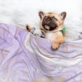 thumbnail image 3 of Disketp Lavender Glitter Foil Stripes Dog Blanket/Bed Cover for Dogs and Cats,Puppy Essentials-Small, 3 of 8