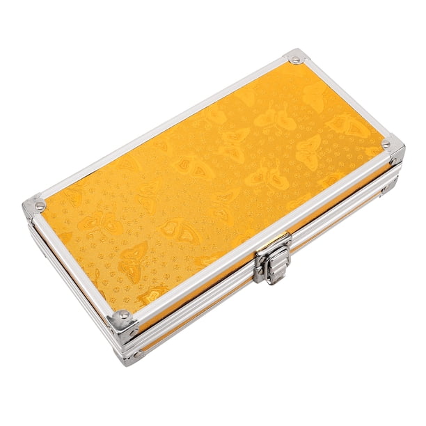 Estuche de aleación de aluminio, maletín cosmético, caja de herramientas portátil, organizador de herramientas de mano, caja de viaje