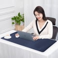 thumbnail image 6 of GOOHOCHY Blue PU Gaming Mouse Pad Soft and with Double Sided Design for Home Office Use 7.8 x 9.4 inches, 6 of 8